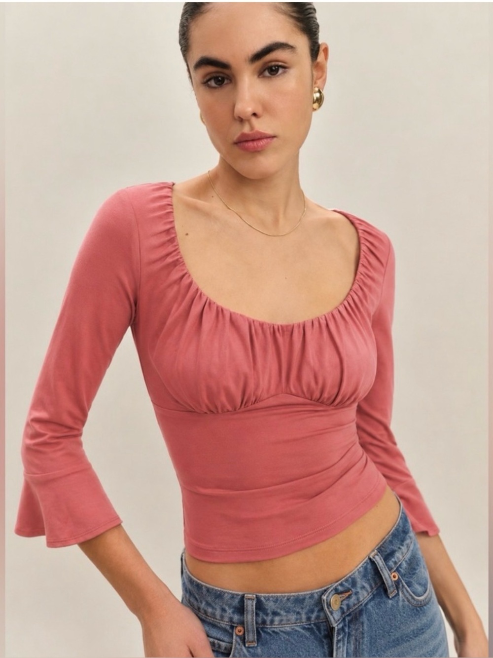 Reformation NEW Effie Knit Top